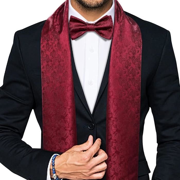 Nœud Papillon Rouge Pré-noué En Sergé De Soie | En Stock