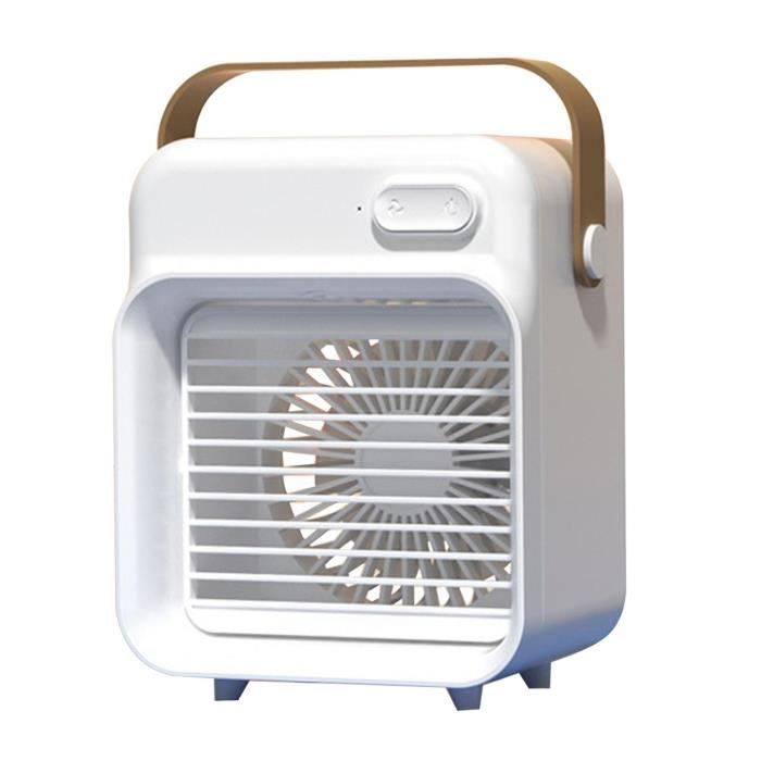 Ventilateur Silencieux Brumisateur, Mini Climatiseur Portable, Ventilateur Bureau Usb avec 5 vitesses et Minuterie,Ventilateur Rechargeable pour Maison,Voiture,Camping