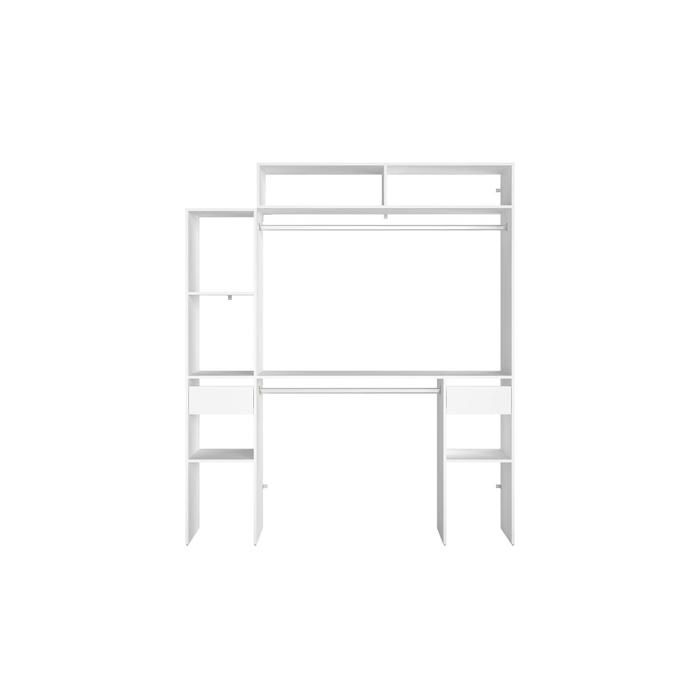 Dressing blanc extensible CONCEPT USINE Elysée 2 penderies, 4