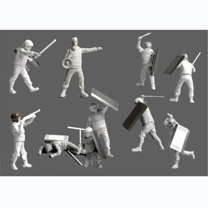 1/9 Ancient Man Officier Avec Buste De Base En Résine Figurine Miniature Non Peinte Non Assamblée