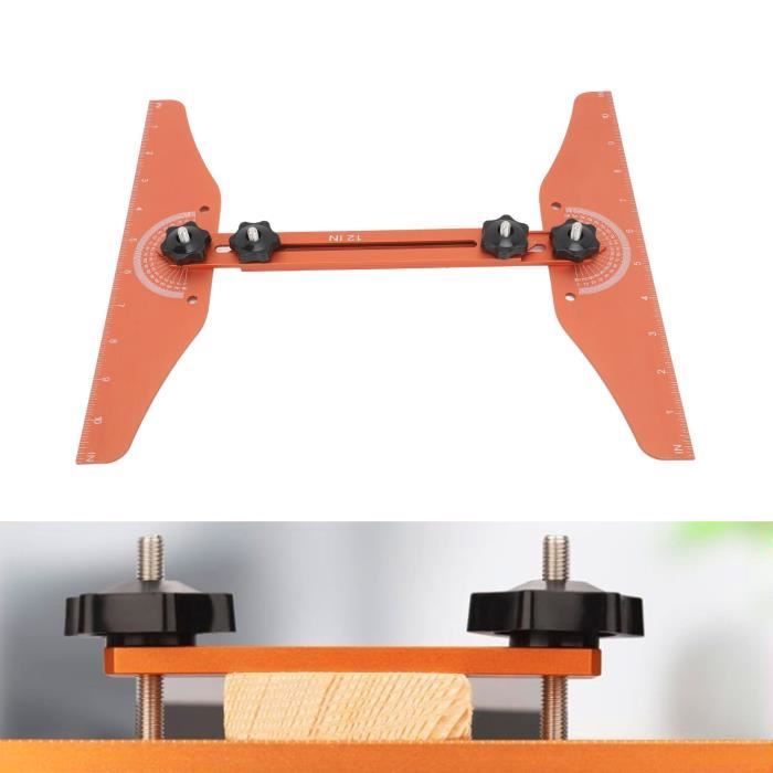 Outil Gabarit Réglable Pour Escalier - Alliage Aluminium - Mesure Longueur Et Angle - Pour Marches, étagères, Cloisons - 7