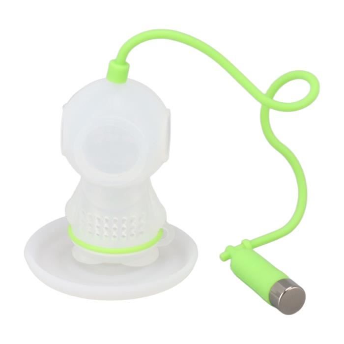 Infuseur à Thé En Silicone Dinosaure Mignon - Sans BPA, Lavable Au Lave-vaisselle, 10x6,6x5cm, Vert/jaune - 7