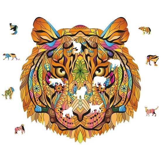 eureka 2d rainbowooden puzzle - tiger