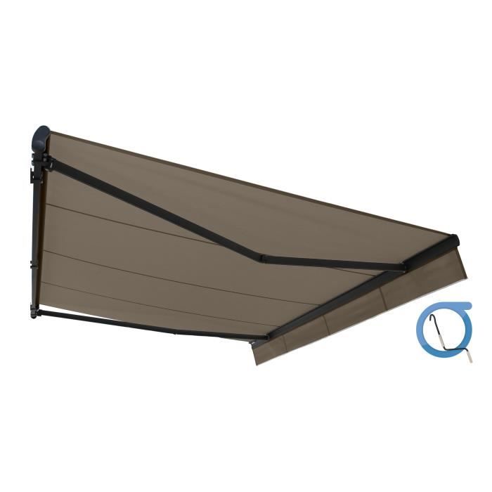 Store Banne Manuel Monobloc 4x3 M Taupe Sans Coffre Structure Grise Anthracite Easy Ombrazur Achat Vente Store Store Banne Store Banne Manuel Easy 4x3m Cdiscount
