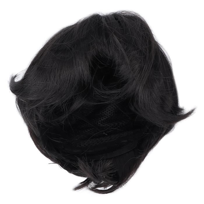 Perruques de cheveux courts pour hommes Perruque noire courte pour homme emp che les chutes d hommes beaute cheveux