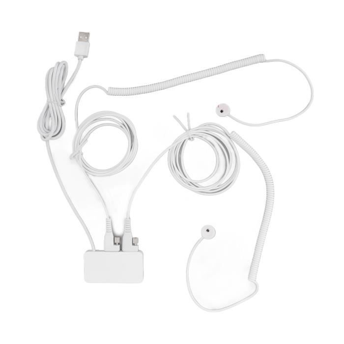 Lanière Antivol Rétractable Pour Téléphone - Base Verrouillable, Câble Acier 60 Cm, Clip Universel - Idéal Foule, Voyages, Extérieur - 8