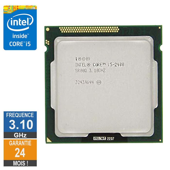 Acheter Processeur Intel Core I5-2400 3.10GHz SR00Q LGA1155 6Mo Reconditionné - 18,03 € Processeur Intel Core I5-2400 3.10GHz SR00Q LGA1155 6Mo Reconditionné - Intel reconditionné disponible sur Cdiscount Seconde Vie