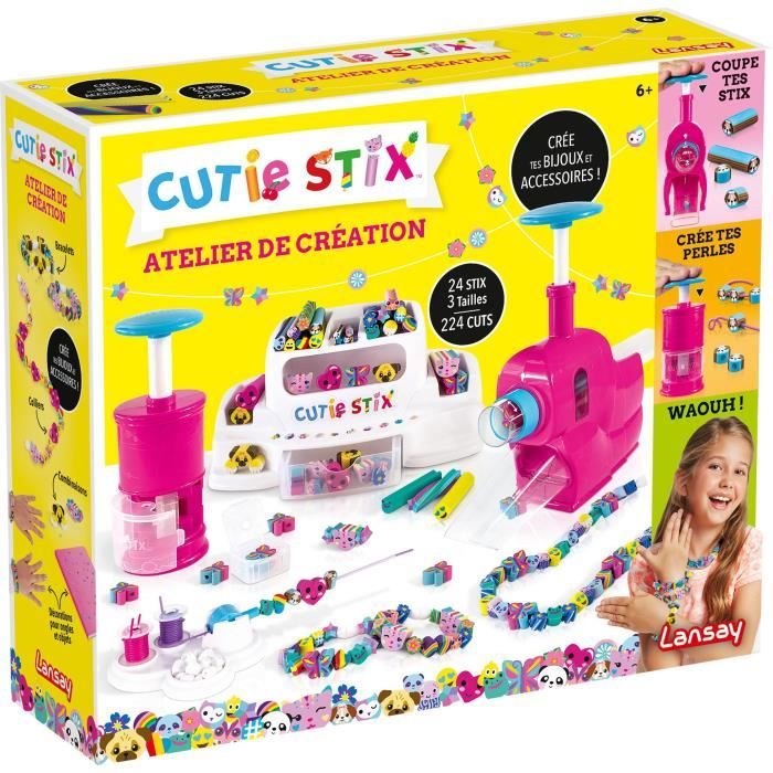 Cutie Stix - Set de Création Mes Bijoux Cristal - Fabrication de bijoux  enfants - Dès 6 ans - Lansay : : Jeux et Jouets
