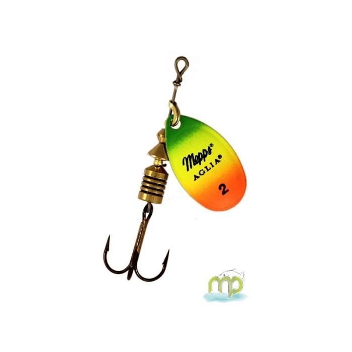 Neuf Cuiller Mepps Aglia Chartreuse Fluo