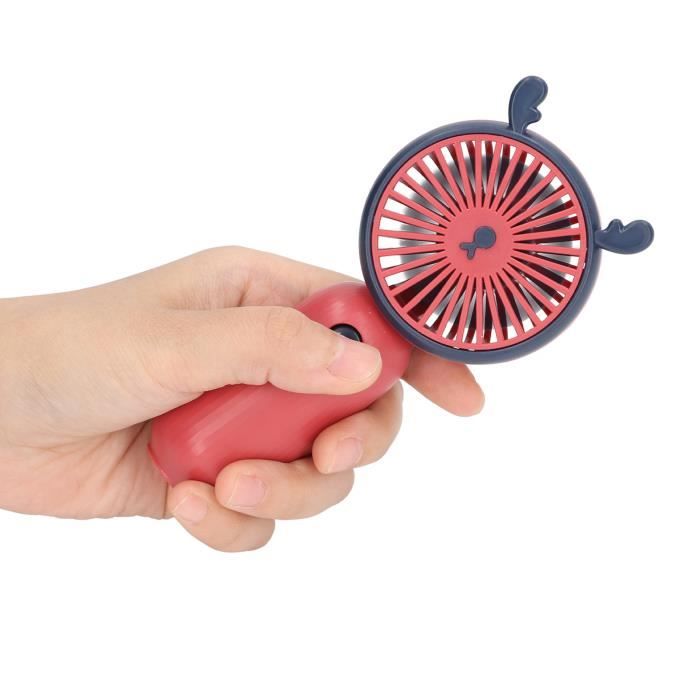 HiyyFloy Mini Ventilateur Portable, Ventilateur Portatif Rechargeable par USB, Petits Ventilateurs De Refroidissement Mignons, Ventilateurs De Poche Légers pour Les Voyages Intérieurs Extérieurs