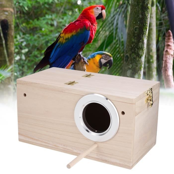 Meilleurs prix pour Mothinessto boîte d'élevage d'oiseaux Accessoires de cage de boîte d'élevage en bois de qualité pour nid animalerie oiseau