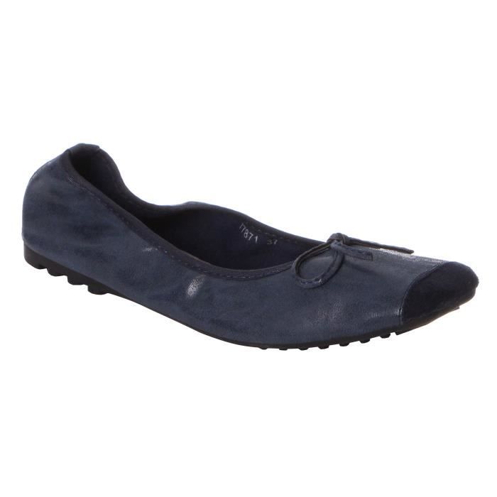 ballerines femme bleu marine