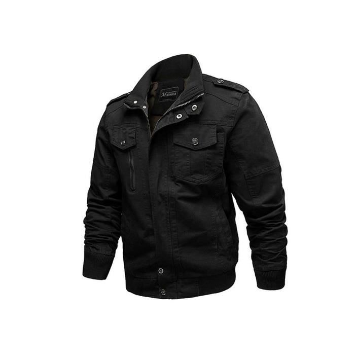Blouson homme vintage Outwear Noir ZX-NSZ3018 Noir - Achat / Vente blouson  - Cdiscount