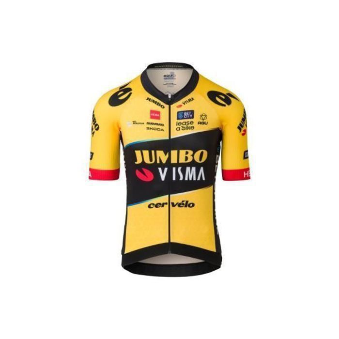 Maillot Agu Premium Replica Team Jumbo-Visma Jaune Mixte