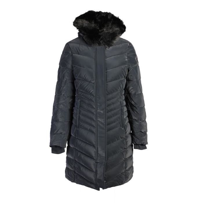 Parka julie glossi taupe Femme PARAGOOSE Bleu fonce Cdiscount Pret a Porter