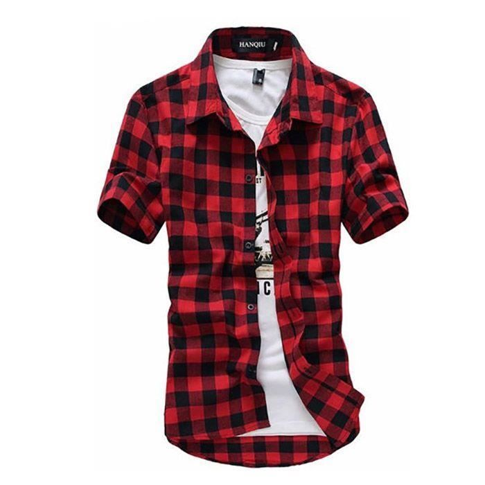 Chemise à carreaux rouge best sale