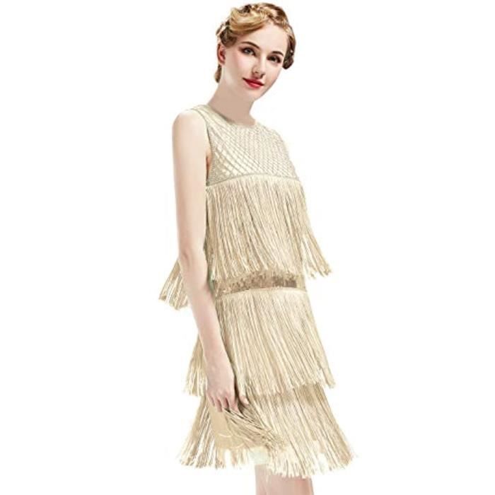 Robe a top frange année 20