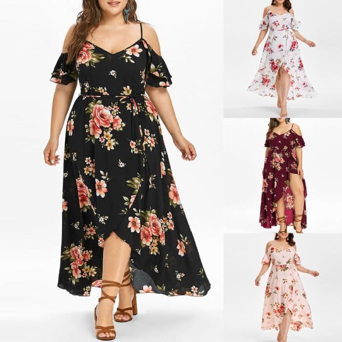 Robe Très Haute Taille 16 Femme - Occasion Très Bon état, Noir, Manches 3/4