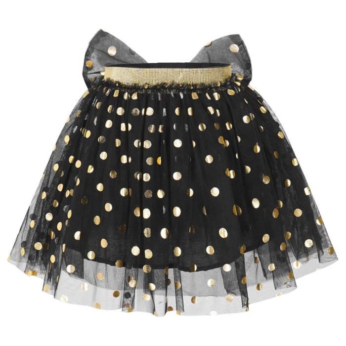 Jupe Tutu Asymétrique En Tulle Pour Fille 2-12 Ans - Taille élastique, Pour Danse, Fête, Quotidien - Couleurs Vives