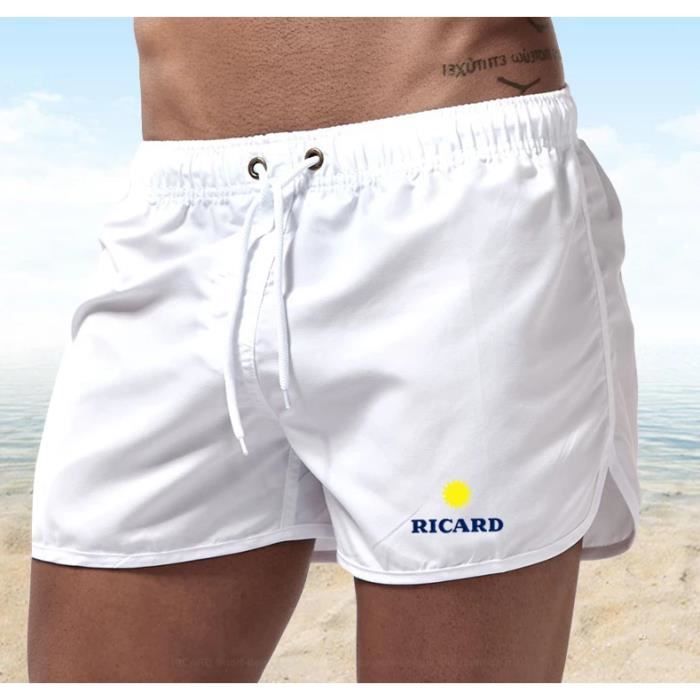 Short bain, maillot de bain Ricard Rick Boutick BLANC Cdiscount PrêtàPorter