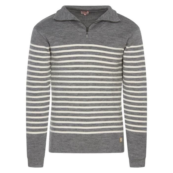 pull col camionneur gris