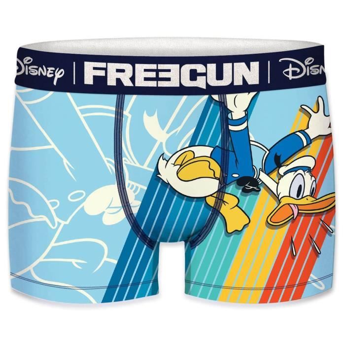 Boxer Homme Disney Mickey Mouse FREEGUN FG DIS5 1 BM JUMP 03 Bleu cyan Microfibre Bleu cyan Cdiscount Pret a Porter
