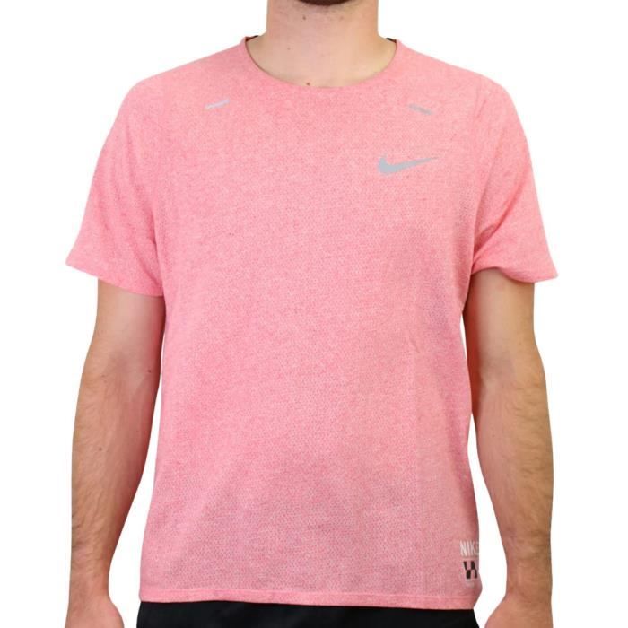 T shirt best sale rose homme nike