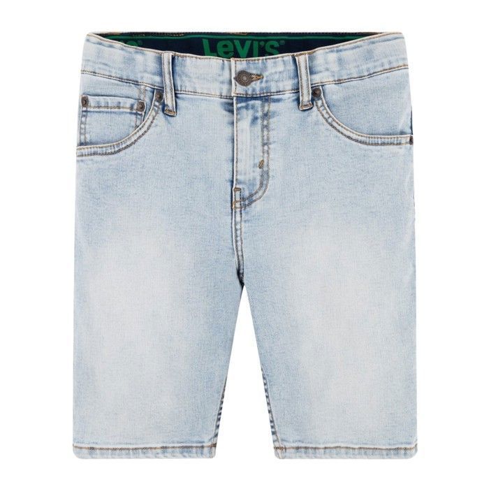 Short cargo en coton kaki uni à coupe regular fit et avec des poches à