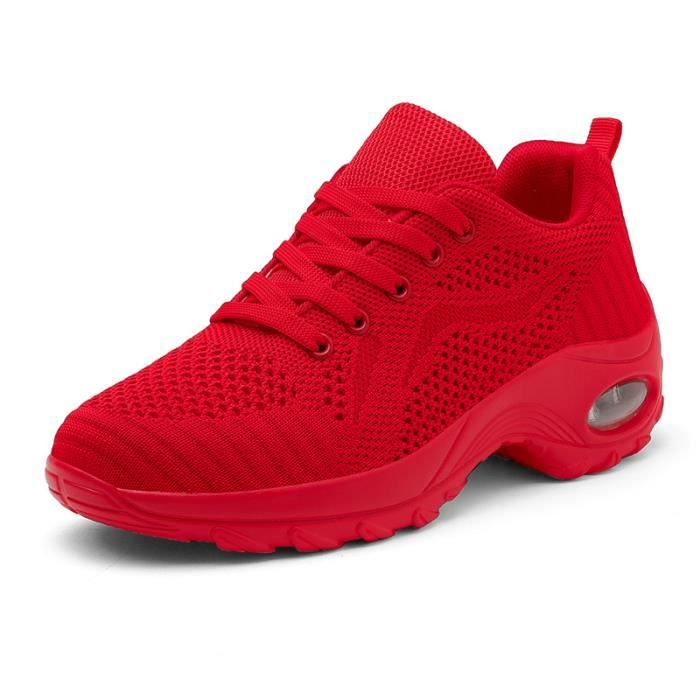 Basket cheap femme rouge