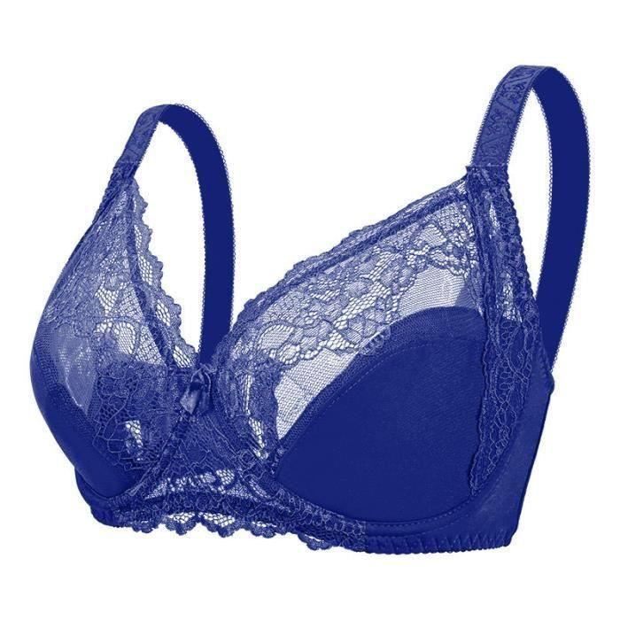 Lot De 3 Soutiens-gorge Sans Armature ZTFYKLIN - Dentelle, Confortables, Push-up, Grandes Tailles, Pour Tous Les Jours