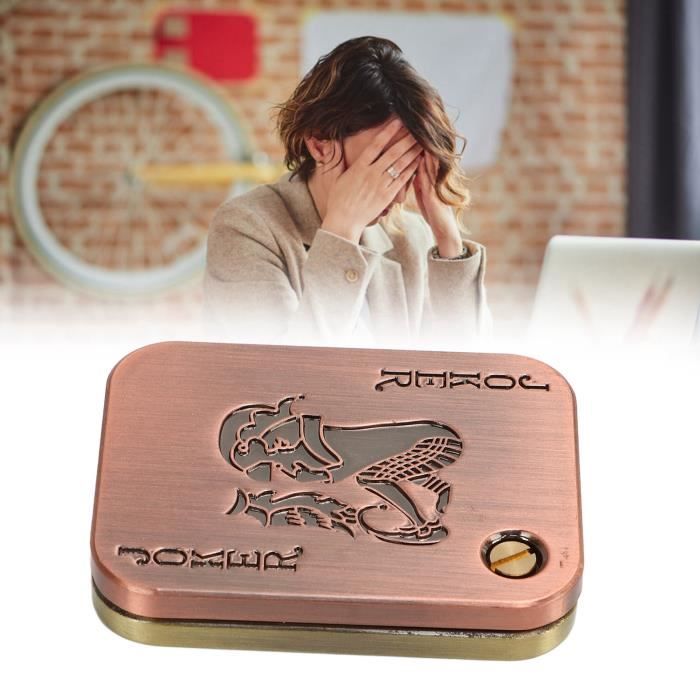 Fidget Slider Magnétique En Métal 3 Couches - Jouet Anti-Stress TDAH, Marteau Pirate, Réduction Anxiété - 9