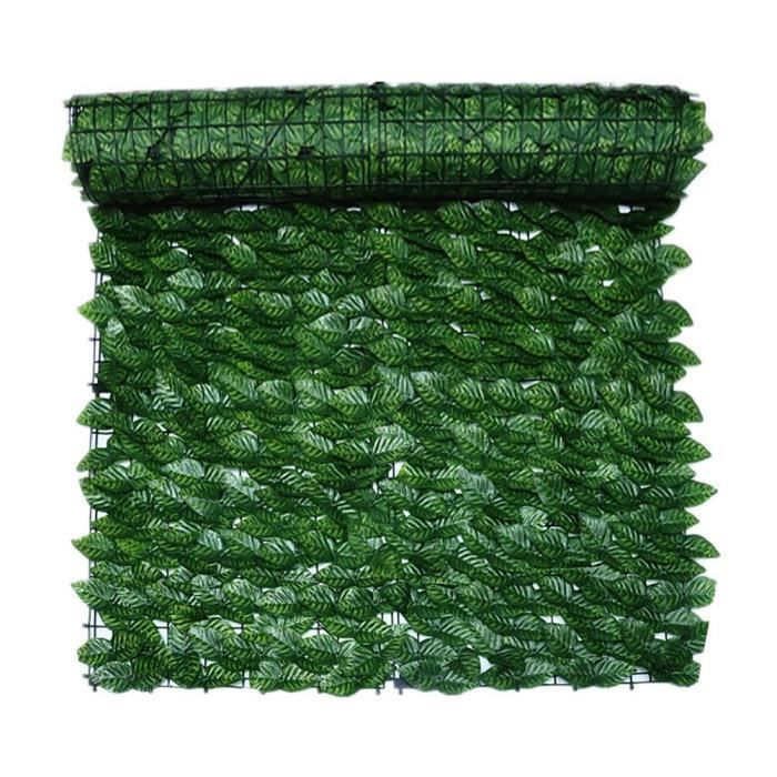 Haie Artificielle - MXZZAND - Couleur Vert - PVC stabilisé aux UV - 05 * 3 mètres