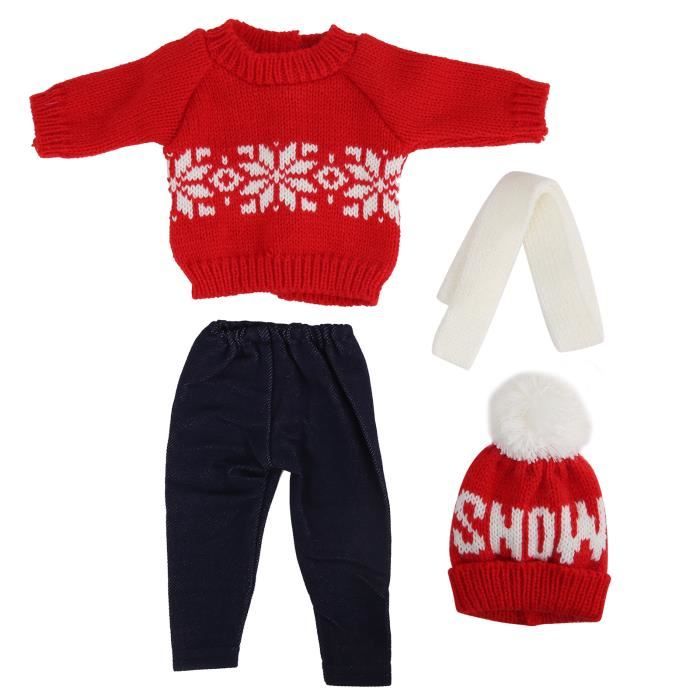 Festfun Vêtements pour Poupée 14 Vêtements de Poupée Contient 6 Robes 4 Hauts 4 Pantalons pour 11.5 Pouces 30cm Fille Poupées Envoyé Aléatoire
