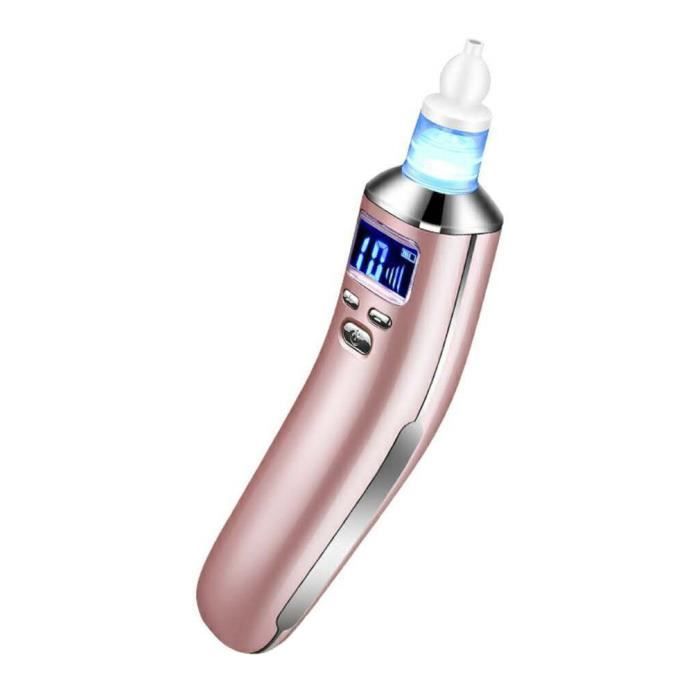 Aspirateur Nasal Électrique Bébé PLLYPE - Mouché Bébé Rechargeable Avec LED Et Musique, Rose