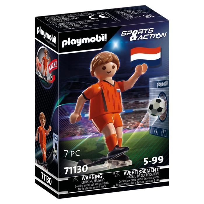 PLAYMOBIL - 71130 - Joueur de football Néerlandais - Cdiscount Jeux - Jouets