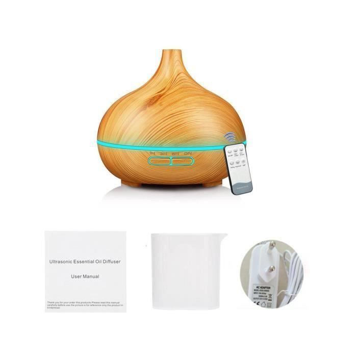 Diffuseur D'huiles Essentielles Avec Minuterie - Humidificateur USB 220ml, Dimensions 80x80x103mm, Neuf