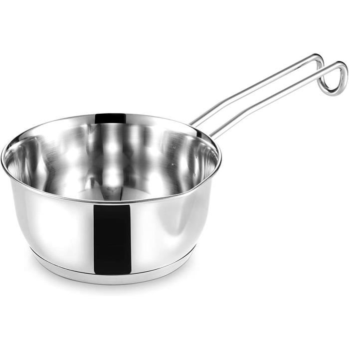 Casserole Induction VENTION 1L - Inox 3 Couches Avec Bec Verseur