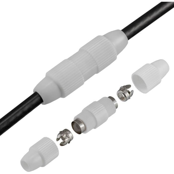 OCX-50 Câble coaxial 50m Câble d'antenne TV Externe/Interne PE Noir Cuivre CU OCX-50 Câble coaxial 50m Câble d'antenne TV Externe/Interne PE Noir Cuivre CU