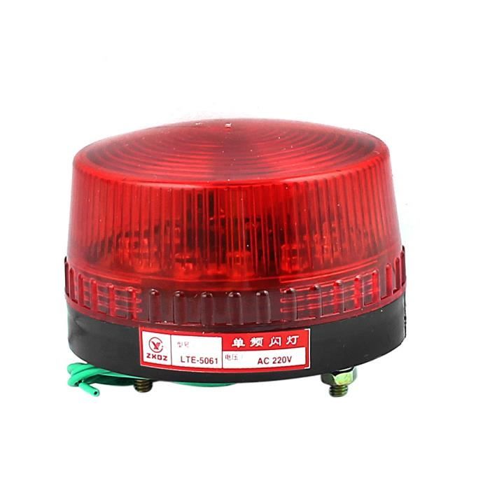 AC 220V Industriel LTE-5061 Flash LED Lumière Lampe avertissement urgence Rouge AC 220V Industriel LTE-5061 Flash LED Lumière Lampe avertissement urgence Rouge