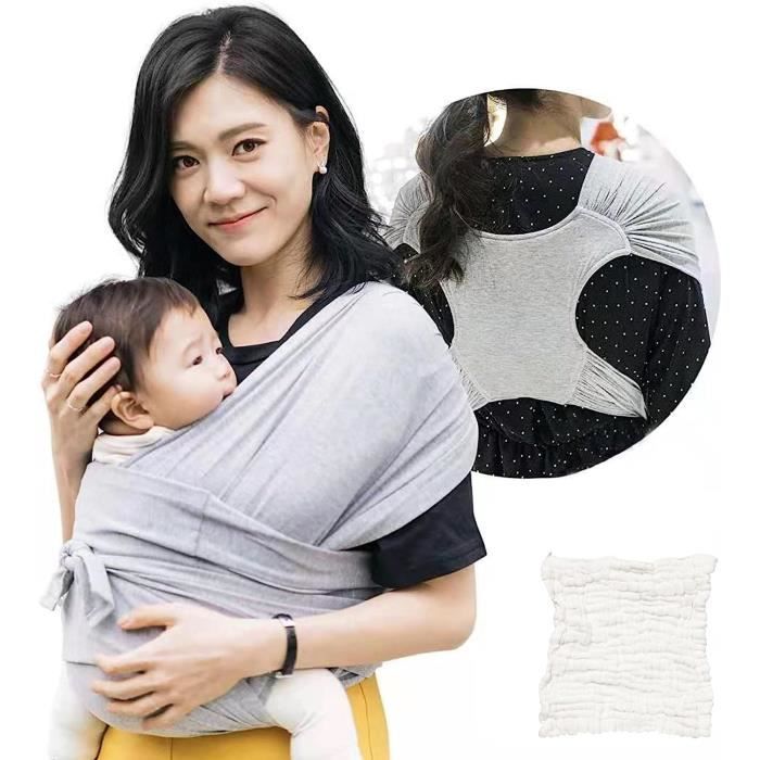 Echarpe de portage physiologique sans n ud DEBARBOUILLETTE OFFERTE Porte bebe ergonomique respirant facile a installer pour po99 Cdiscount Puericulture Eveil bebe