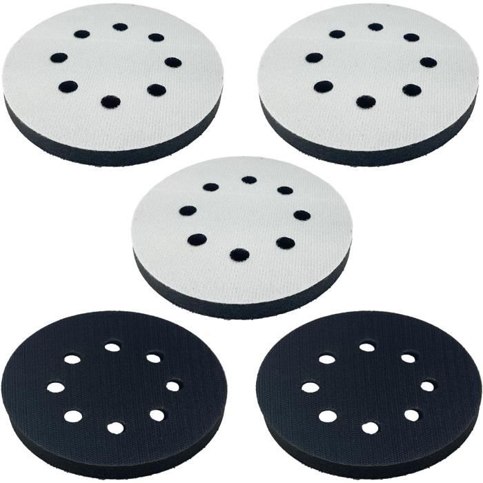 Tampons D'Interface En Éponge ECSiNG - Diamètre 150mm, 25 Trous, Pour Ponceuse Orbitale - Lot De 2
