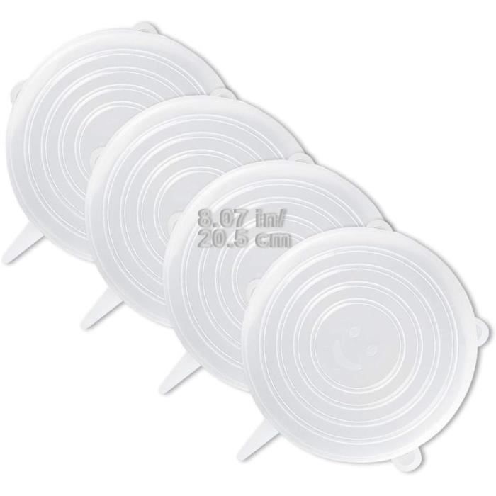 Nifogo Couvercle Silicone Alimentaire, 6 Paquets De Couvercles