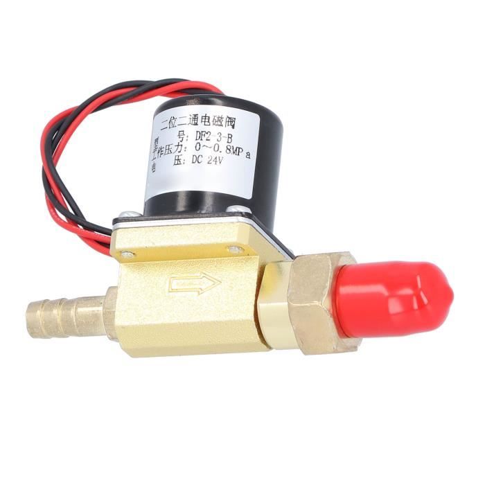 Électrovanne 2/2 Voies En Laiton | 24V DC, Normalement Fermée, Pour Soudage Argon, Gaz Et Liquides Neutres