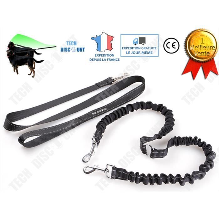 Comparer les prix de TD® laisse 2 chiens chat course a pied voiture corde sangle retractable gros elastique petit courte adulte animaux de compagnie