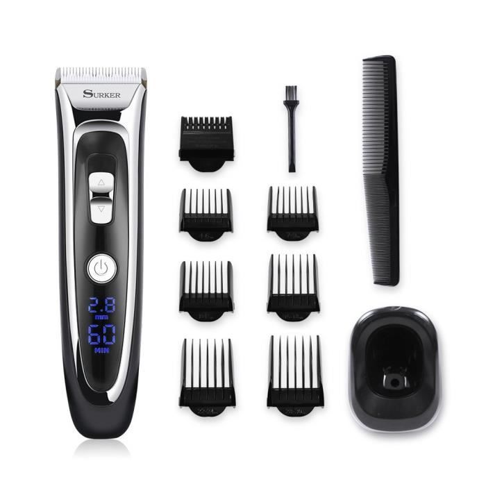 TEMPSA Tondeuse Cheveux Barbe Lame Céramique Rechargeable - Cdiscount  Electromenager