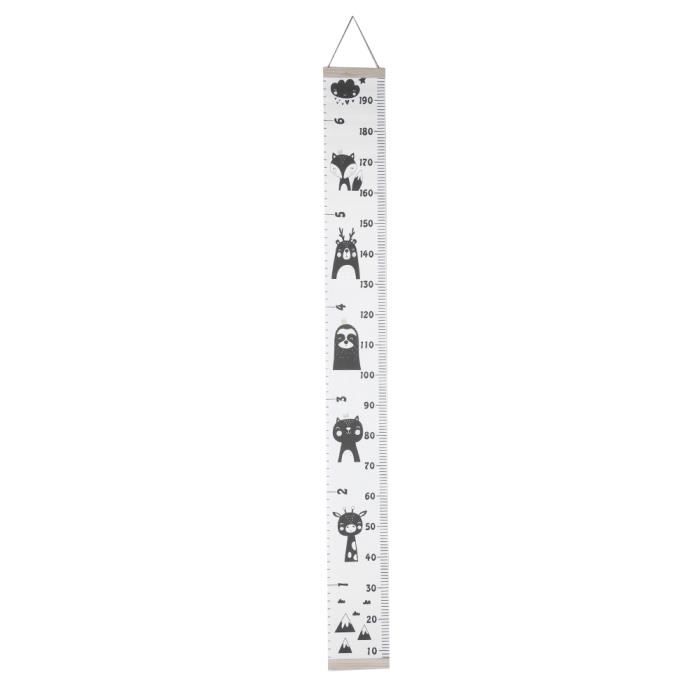 Toise de mesure autocollante pour enfant - Tableau des tailles - HOMURY - Résistant à l'eau - Toise de mesure - Motif dessin animé - Toise de mesure - Pour chambre d'enfant