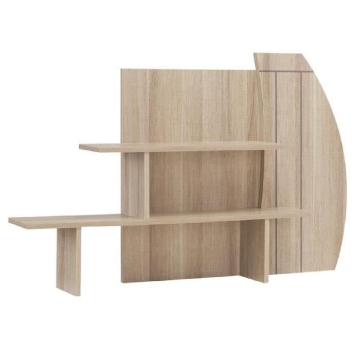 Bureau 1 Porte 1 Tiroir Surmeuble Zanzibar L 136 X L 60 X H 151 Cm Achat Vente Bureau Bureau 1 Porte 1 Tiroir S Cdiscount