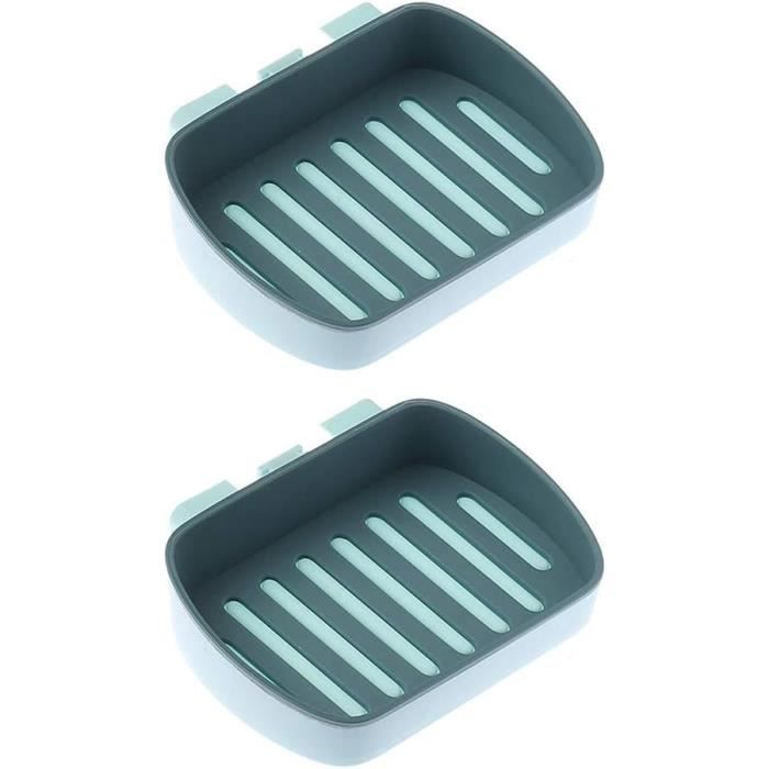 Porte-Savon Vidange Porte-Savon Salle Bains Support Conteneur Rangement Pour Évier Porte-Éponge