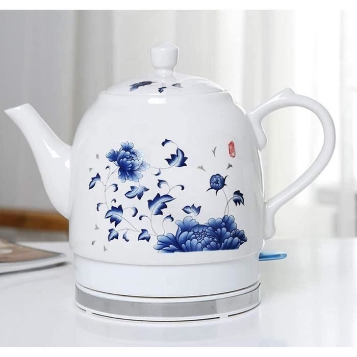 FUNOMOCYA Théière Céramique Rétro Avec Tasses - Bouilloire à Thé Élégante Porcelaine