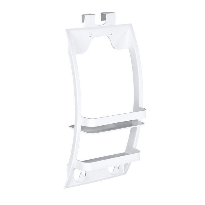 Wenko - Etagère de douche universelle Urtop - L. 26 x l. 54 5 cm - Blanc